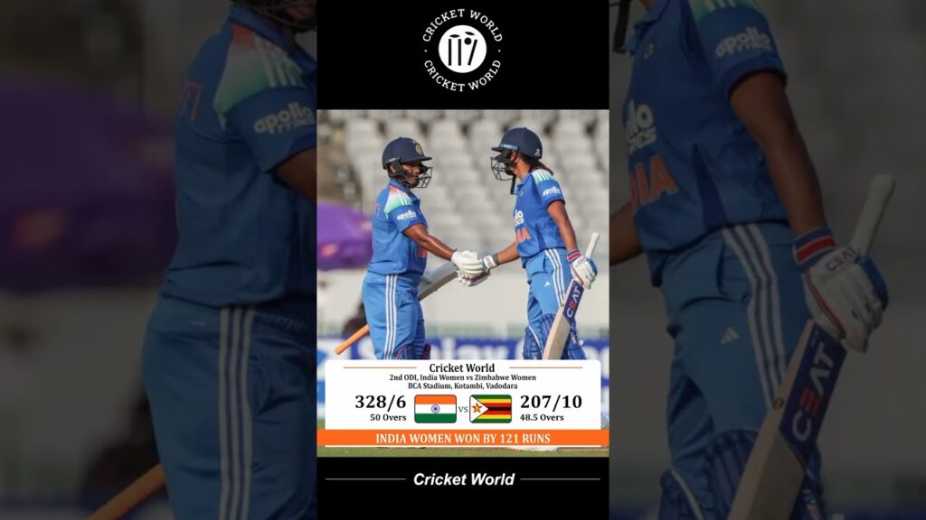 india women vs zimbabwe women 2nd odi shorts viral cricket r4IIyF