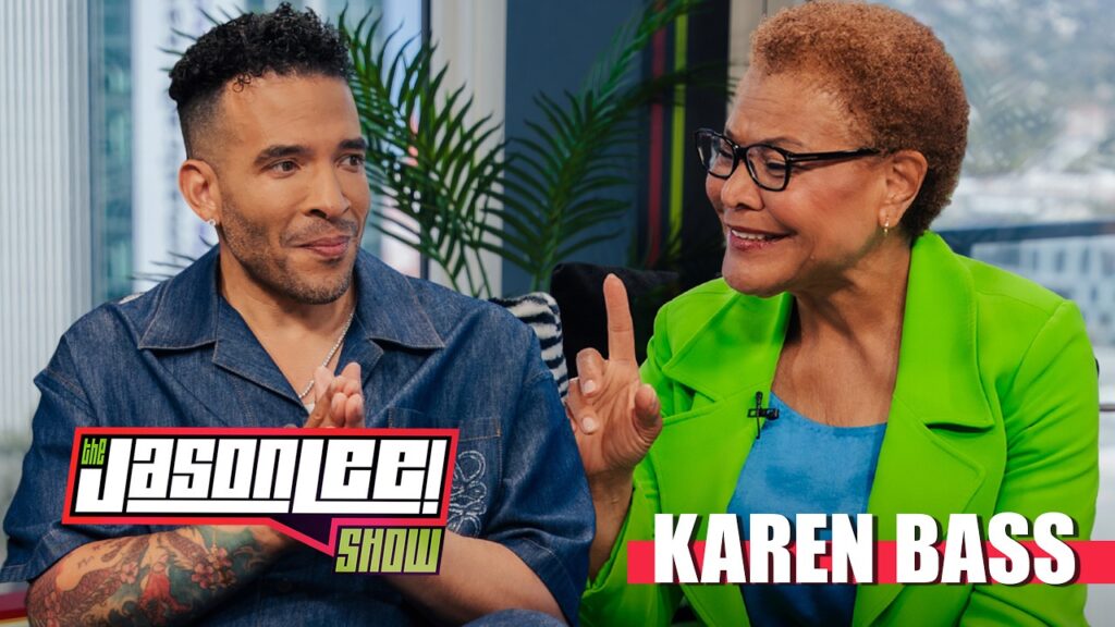 karen bass faces jason lee la fires trump homelessness the election the jason lee show vJwTwm