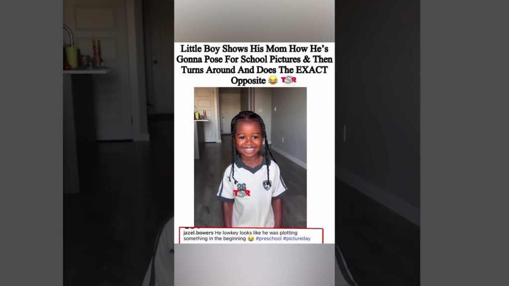 little man had his own plans for picture day FLSaVk