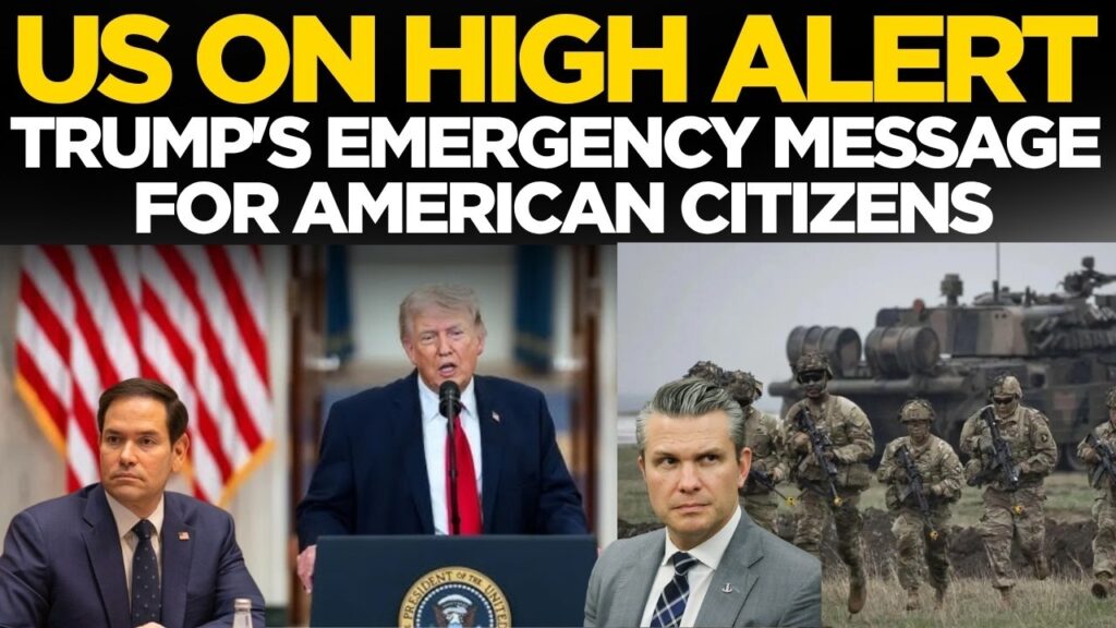 live trump declares emergency from whitehouse drops nuclear bombshell on iran russia israel dy974s