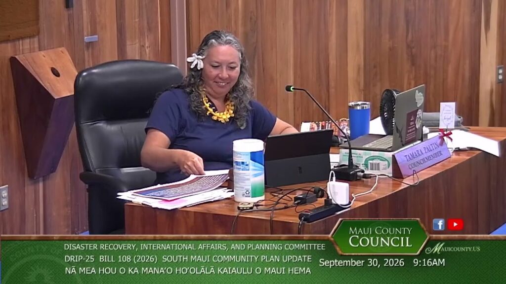 maui council drip committee south maui community plan update sep 30 2026 Qt3eQP