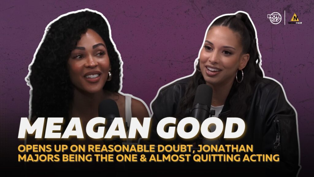 meagan good opens up on reasonable doubt jonathan majors being the one almost quitting acting VBVxwr